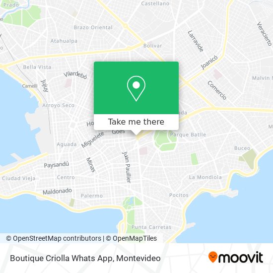Boutique Criolla Whats App map
