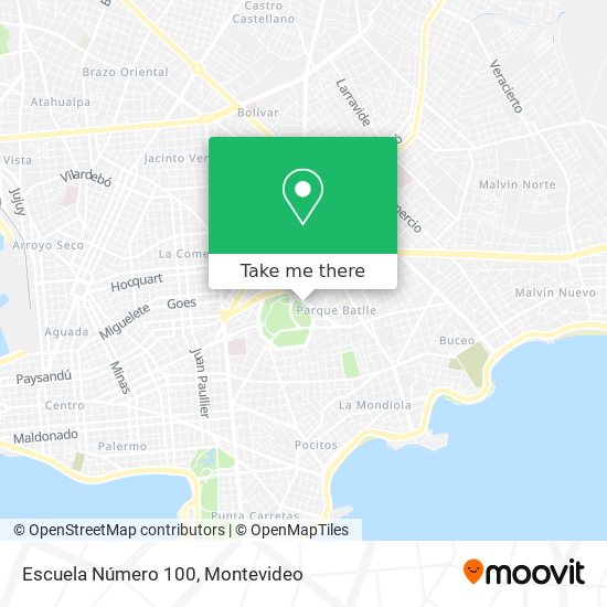 Mapa de Escuela Número 100