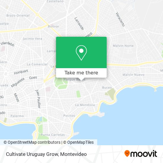 Cultivate Uruguay Grow map