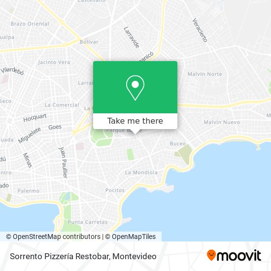 Sorrento Pizzería Restobar map