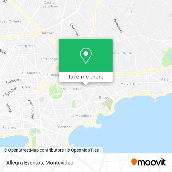 Allegra Eventos map