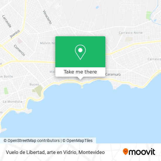 Vuelo de Libertad, arte en Vidrio map