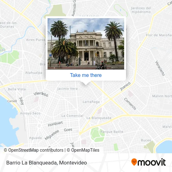 Barrio La Blanqueada map