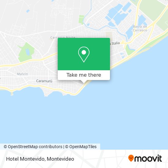 Mapa de Hotel Montevido