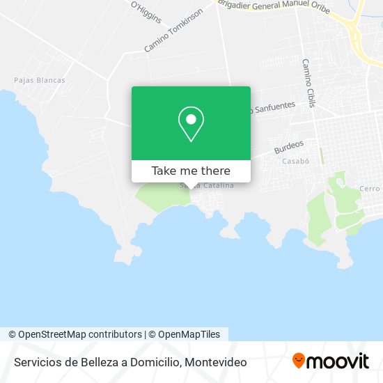 Mapa de Servicios de Belleza a Domicilio