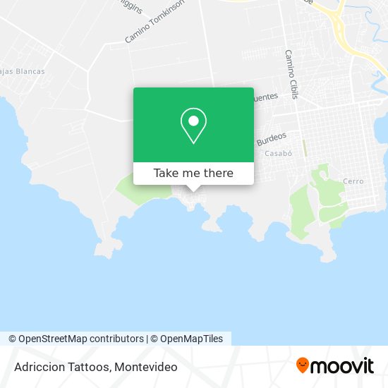 Adriccion Tattoos map