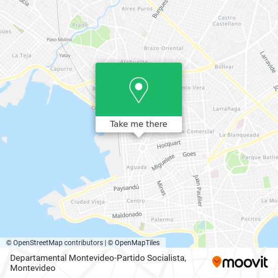 Departamental Montevideo-Partido Socialista map