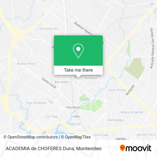 ACADEMIA de CHOFERES Duna map