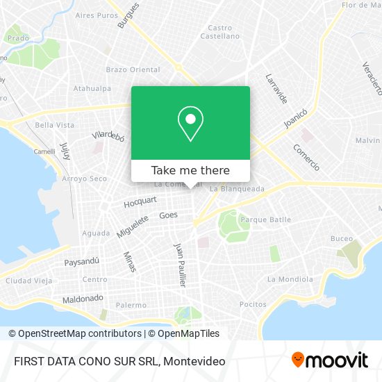 Mapa de FIRST DATA CONO SUR SRL