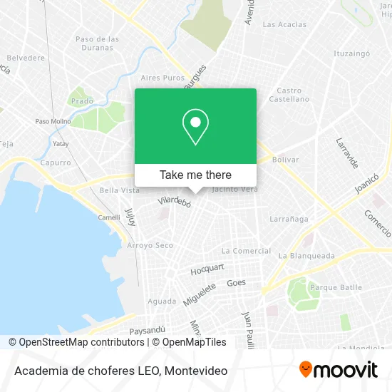 Academia de choferes LEO map