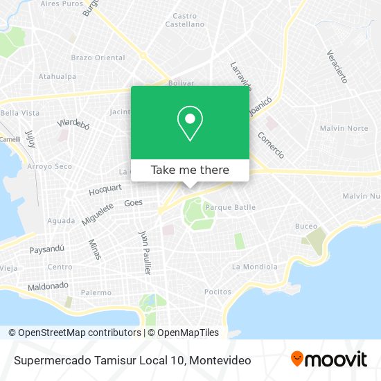 Supermercado Tamisur Local 10 map