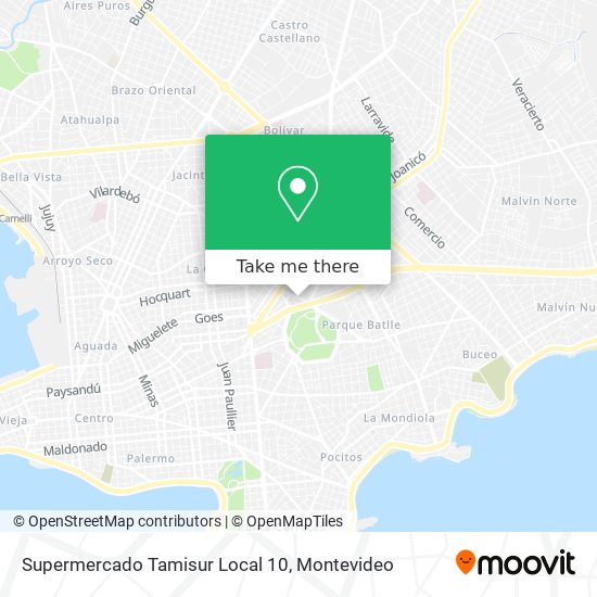 Mapa de Supermercado Tamisur Local 10