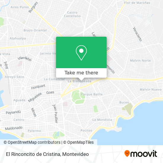 El Rinconcito de Cristina map