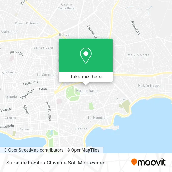 Mapa de Salón de Fiestas Clave de Sol