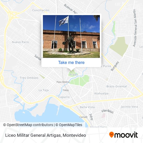 Liceo Militar General Artigas map