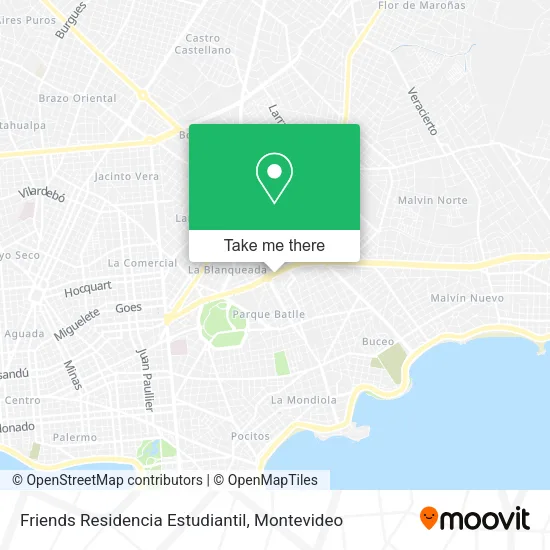 Mapa de Friends Residencia Estudiantil