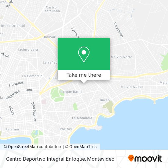 Mapa de Centro Deportivo Integral Enfoque