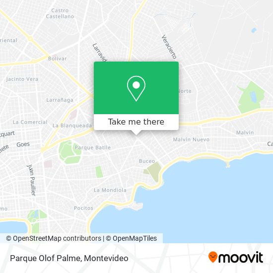 Mapa de Parque Olof Palme