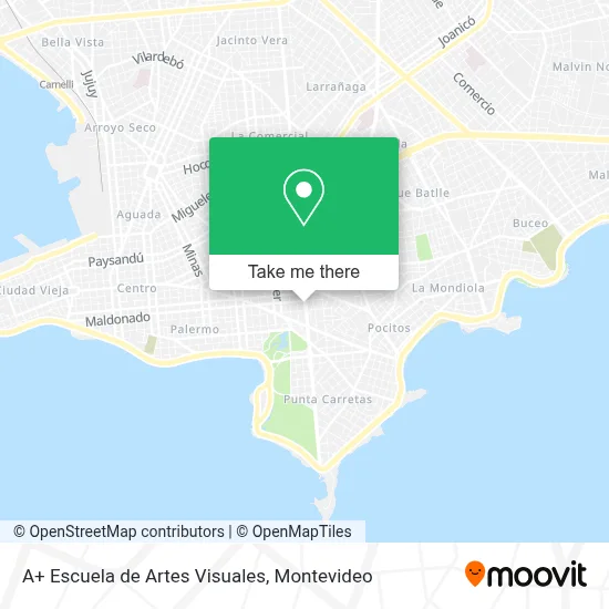 A+ Escuela de Artes Visuales map