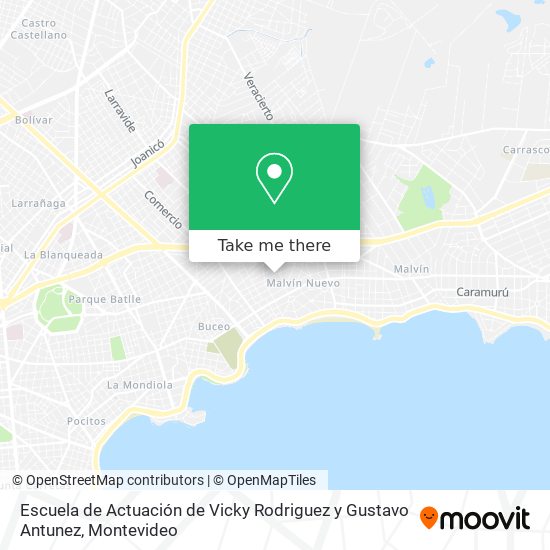 Escuela de Actuación de Vicky Rodriguez y Gustavo Antunez map