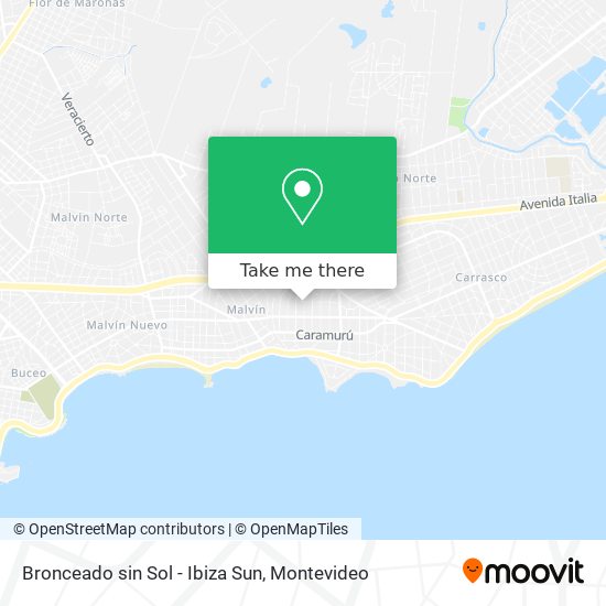 Bronceado sin Sol - Ibiza Sun map
