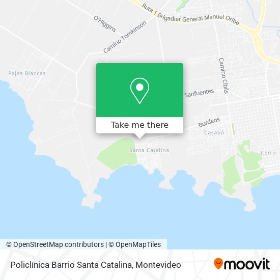 Mapa de Policlínica Barrio Santa Catalina