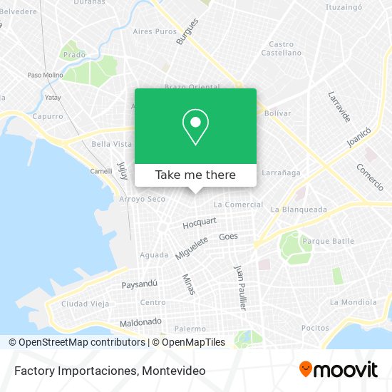 Factory Importaciones map