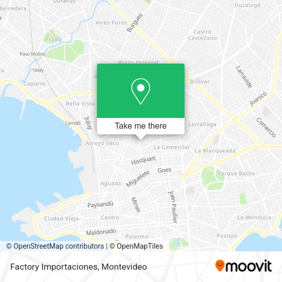 Factory Importaciones map