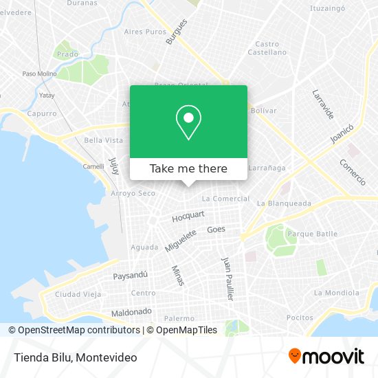 Mapa de Tienda Bilu