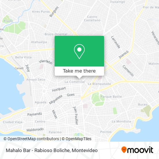 Mapa de Mahalo Bar - Rabioso Boliche