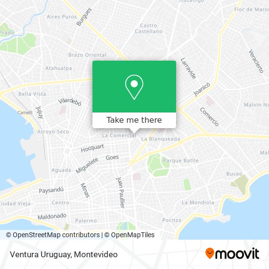 Mapa de Ventura Uruguay