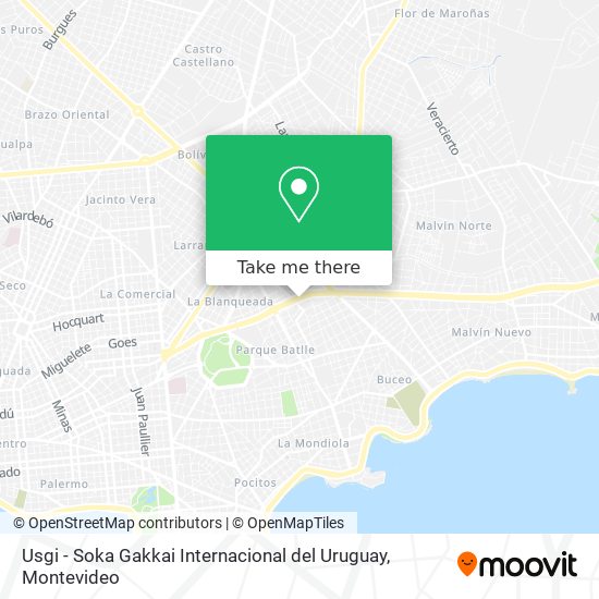 Usgi - Soka Gakkai Internacional del Uruguay map
