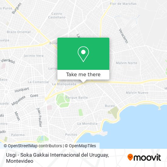 Mapa de Usgi - Soka Gakkai Internacional del Uruguay