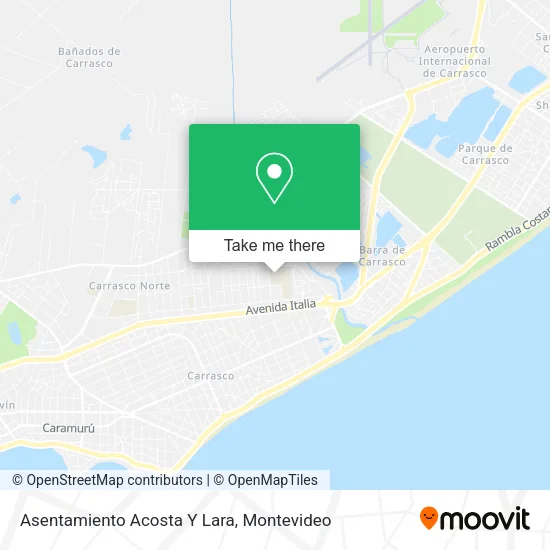 Mapa de Asentamiento Acosta Y Lara