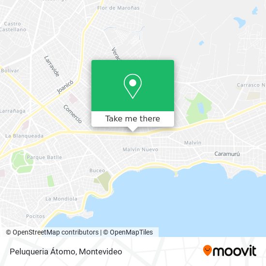 Peluqueria Átomo map