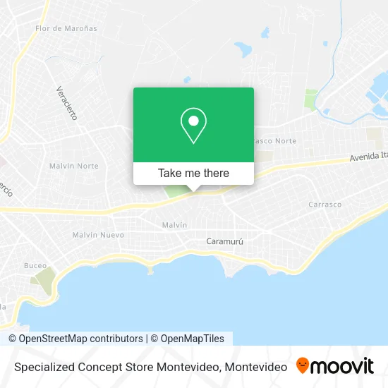 Specialized Concept Store Montevideo map