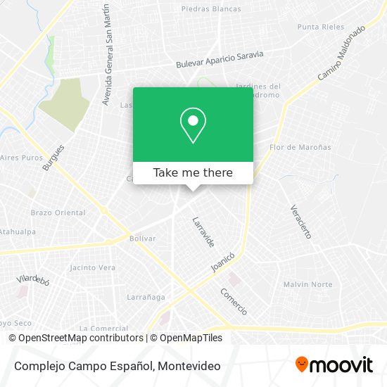 Complejo Campo Español map