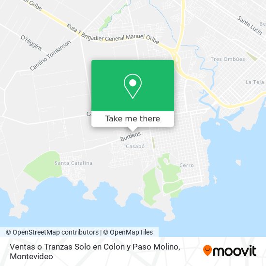 Ventas o Tranzas Solo en Colon y Paso Molino map