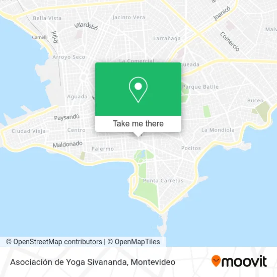 Asociación de Yoga Sivananda map