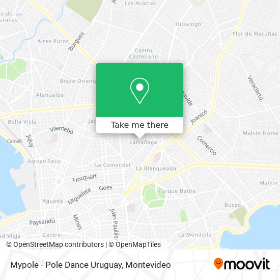 Mypole - Pole Dance Uruguay map