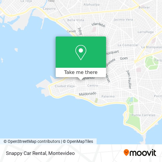 Snappy Car Rental map