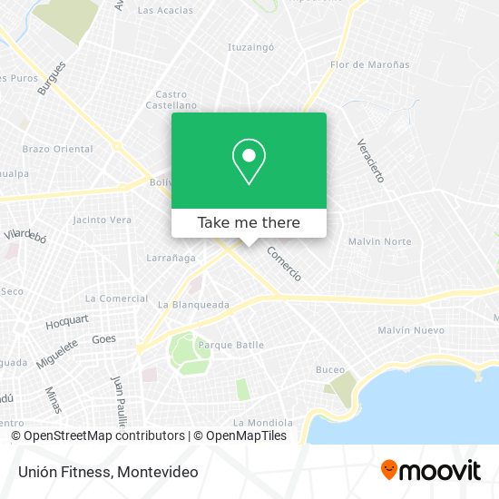 Unión Fitness map