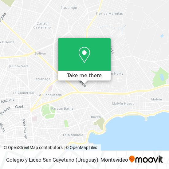 Colegio y Liceo San Cayetano (Uruguay) map