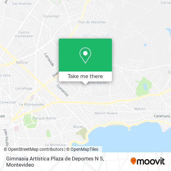 Gimnasia Artística Plaza de Deportes N 5 map