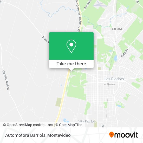 Automotora Barriola map