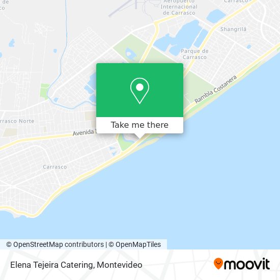 Elena Tejeira Catering map