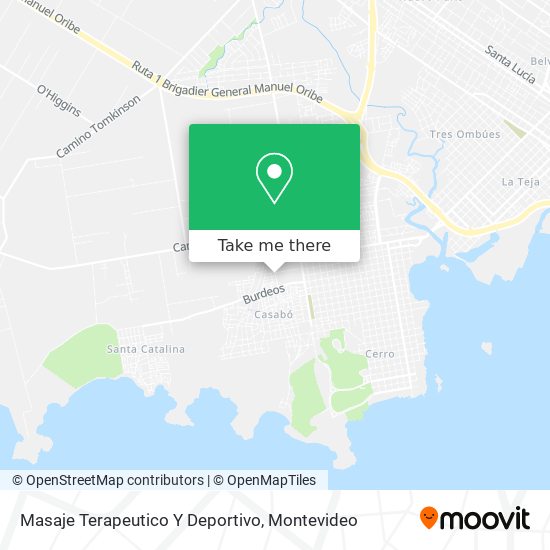 Masaje Terapeutico Y Deportivo map