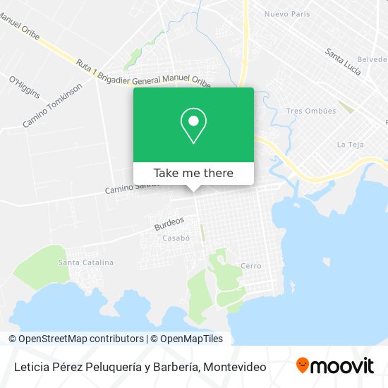 Leticia Pérez Peluquería y Barbería map