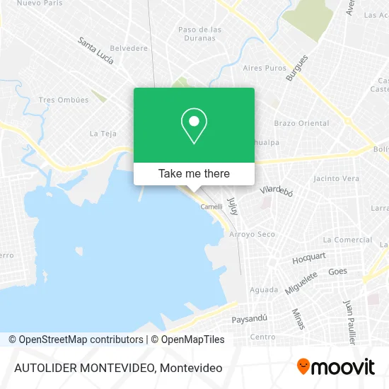 AUTOLIDER MONTEVIDEO map