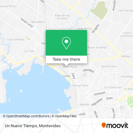 Un Nuevo Tiempo map